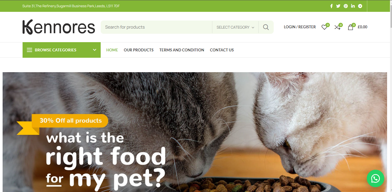 Kennorespets.co.uk project